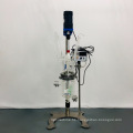 3L Chemical Lab Equipment Jacketed Glass Reactor Reaction Kettle Double Layer Glass Stirred Tank Reactor